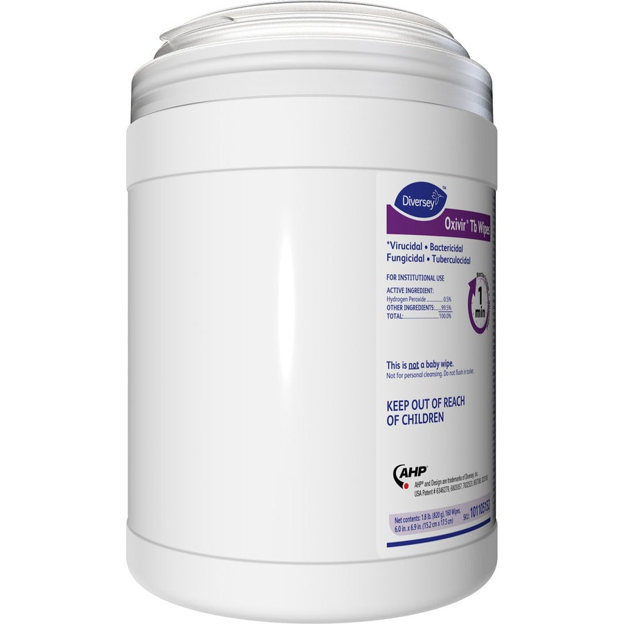 Ready-To-Use - 28.80 oz (1.80 lb) - Virucidal, Bactericide, Tuberculocide, Fungicide, VOC-free, Fragrance-free, NPE-free, Color-free, Disinfectant, Non-irritating - 160/Tub - 4 / Carton