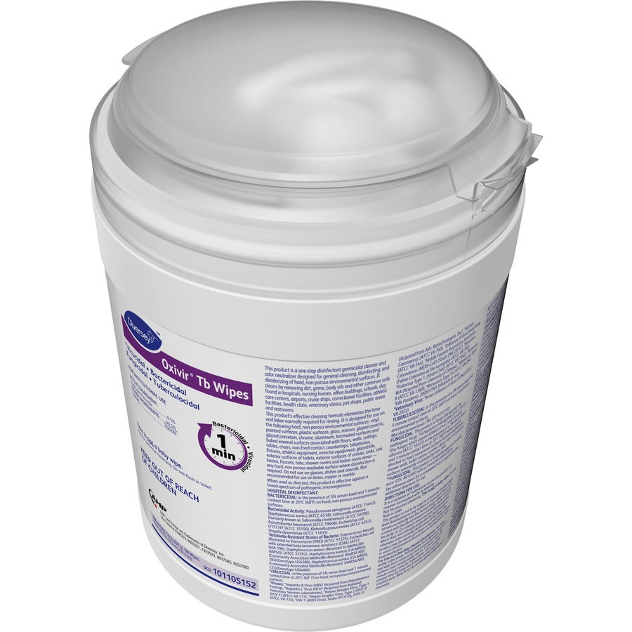 Ready-To-Use - 28.80 oz (1.80 lb) - Virucidal, Bactericide, Tuberculocide, Fungicide, VOC-free, Fragrance-free, NPE-free, Color-free, Disinfectant, Non-irritating - 160/Tub - 4 / Carton