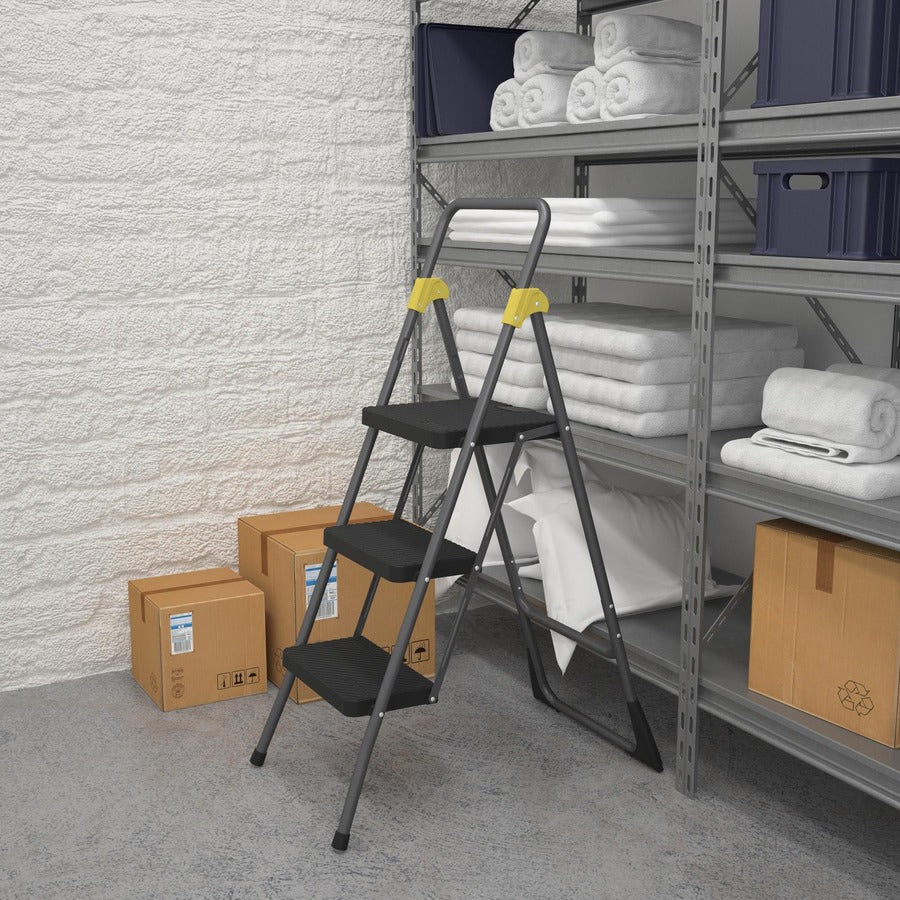 3 Step - 300 lb Load Capacity - 14.5" Width x 12.3" Depth x 56" Height - Gray Orange