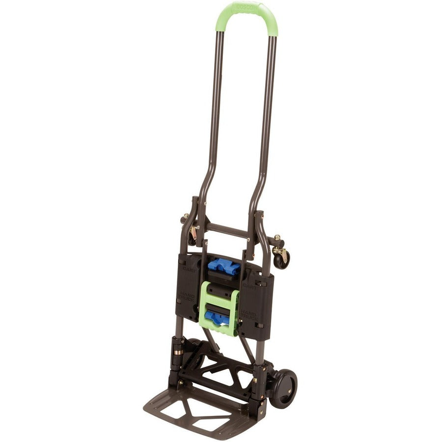Cosco Shifter Hand Truck & Cart - 300 lb Load Capacity - 4 Casters - Steel - 16" Width x 3.90" Depth x 31.50" Height - Gray - 1 Each