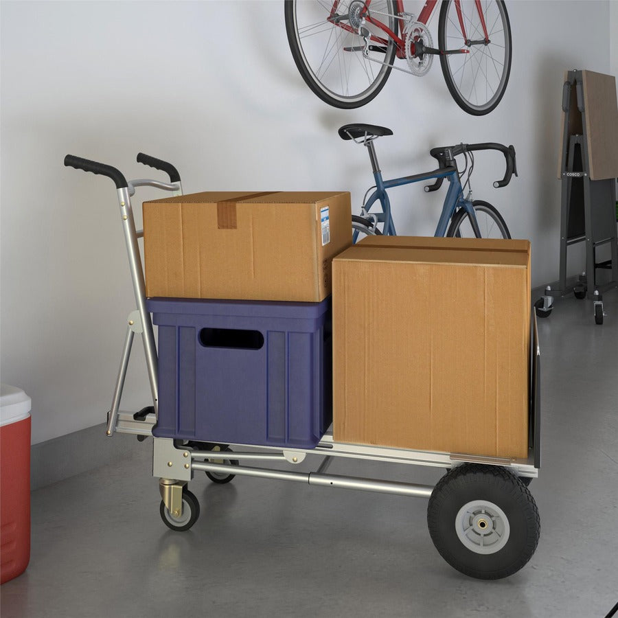 1000 lb Load Capacity - 4 Casters - Aluminum - 19" Width x 21" Depth x 47.50" Height - Silver Gray - 1 Each