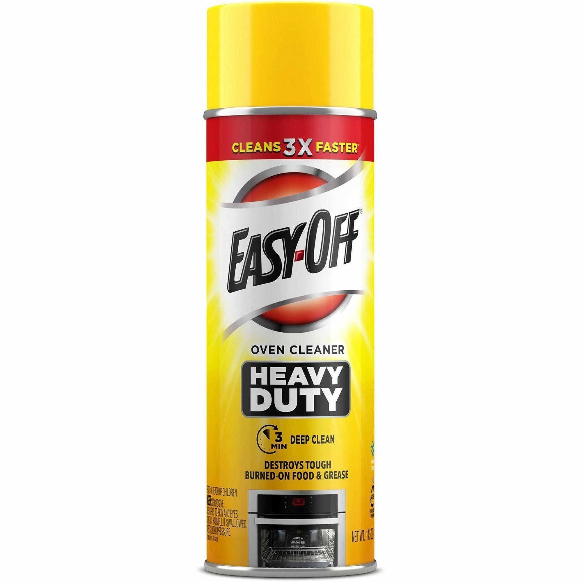 Easy-Off Heavy Duty Oven Cleaner - Ready-To-Use - 14.5 fl oz (0.5 quart) - Floral, Fresh Scent - Heavy Duty, Bleach-free - White - 12 / Carton
