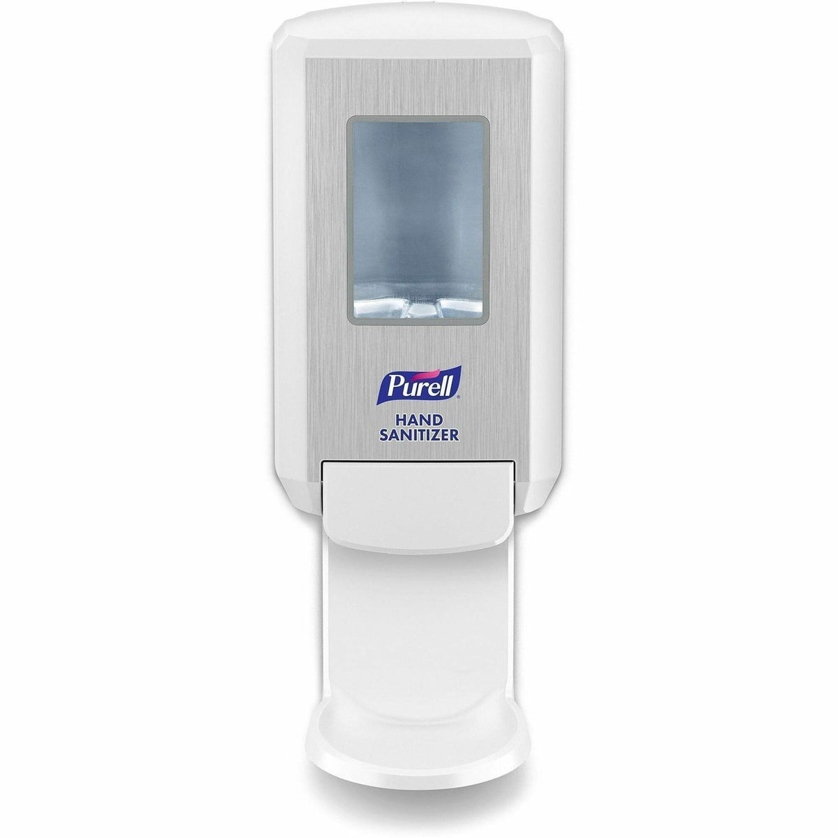 PURELL® CS4 Hand Sanitizer Dispenser - Manual - 1.27 quart Capacity - Wall Mountable, Durable, Refillable, Site Window, Locking Mechanism - White - 1 Carton