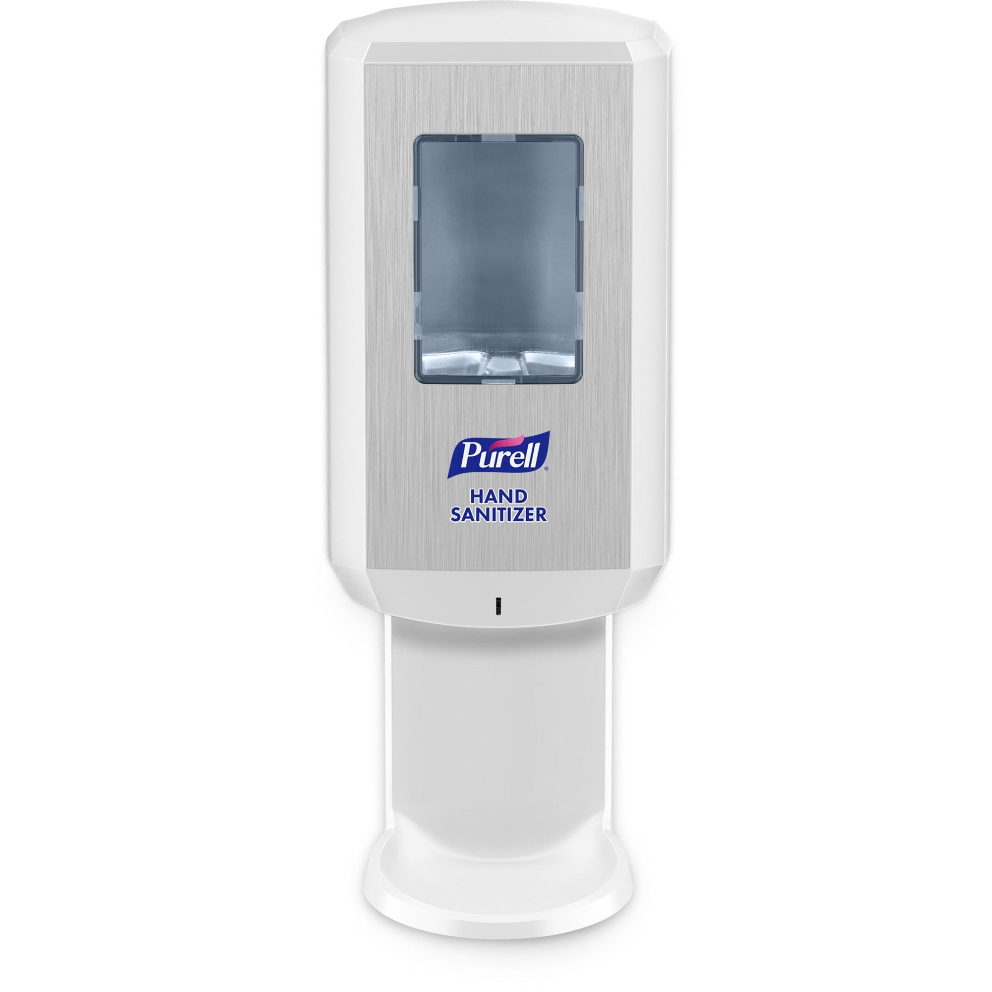 PURELL&reg; CS6 Hand Sanitizer Dispenser - Automatic - 1.27 quart Capacity - Support 4 x C Battery - Wall Mountable, Refillable, Site Window, Locking Mechanism, Touch-free - White - 1 Carton