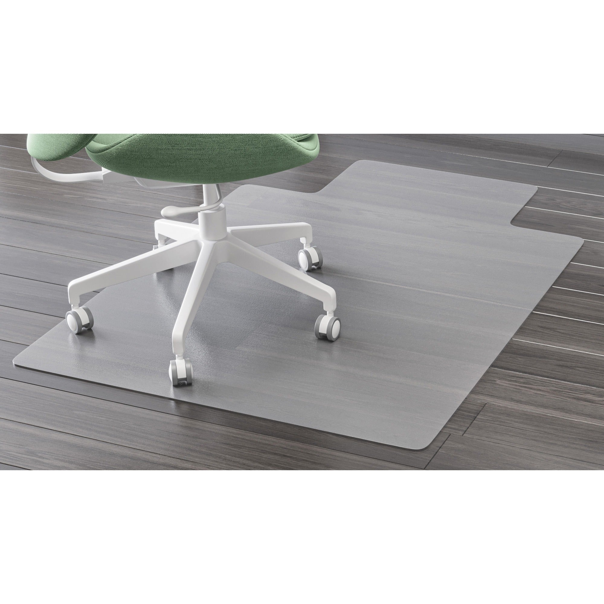 Hard Floor, Hardwood Floor, Tile Floor, Laminate Floor, Linoleum Floor, Concrete - 48" Length x 36" Width x 0.500" Thickness - Rectangular - Vinyl - Clear - 1 Carton