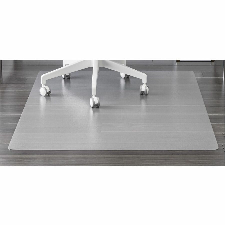 Hard Floor, Hardwood Floor, Tile Floor, Laminate Floor, Linoleum Floor, Concrete - 53" Length x 45" Width - Rectangular - Vinyl - Clear - 1 / Carton