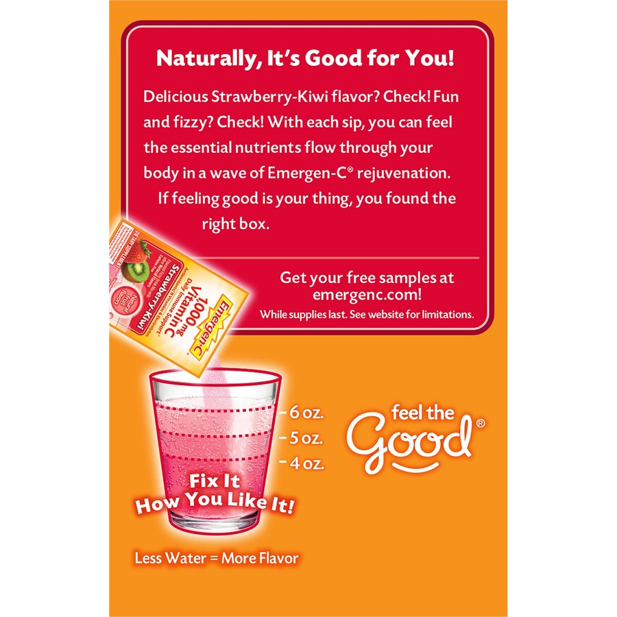 Emergen-C Strawberry-Kiwi Vitamin C Drink Mix