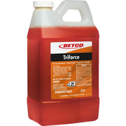 Betco FastDraw 43 Triforce Titan Disinfectant - Concentrate - 67.6 fl oz (2.1 quart) - Fresh Scent - Disinfectant - Orange - 1 Each