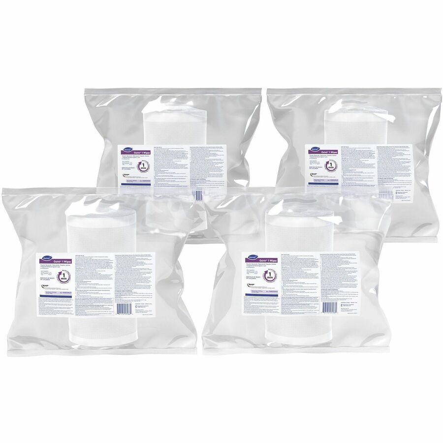 Diversey Oxivir One-Step Ready-to-Use Hospital Disinfectant Cleaner Wipes, Cherry Almond Scent, Colorless, 160 Wipes per Pack