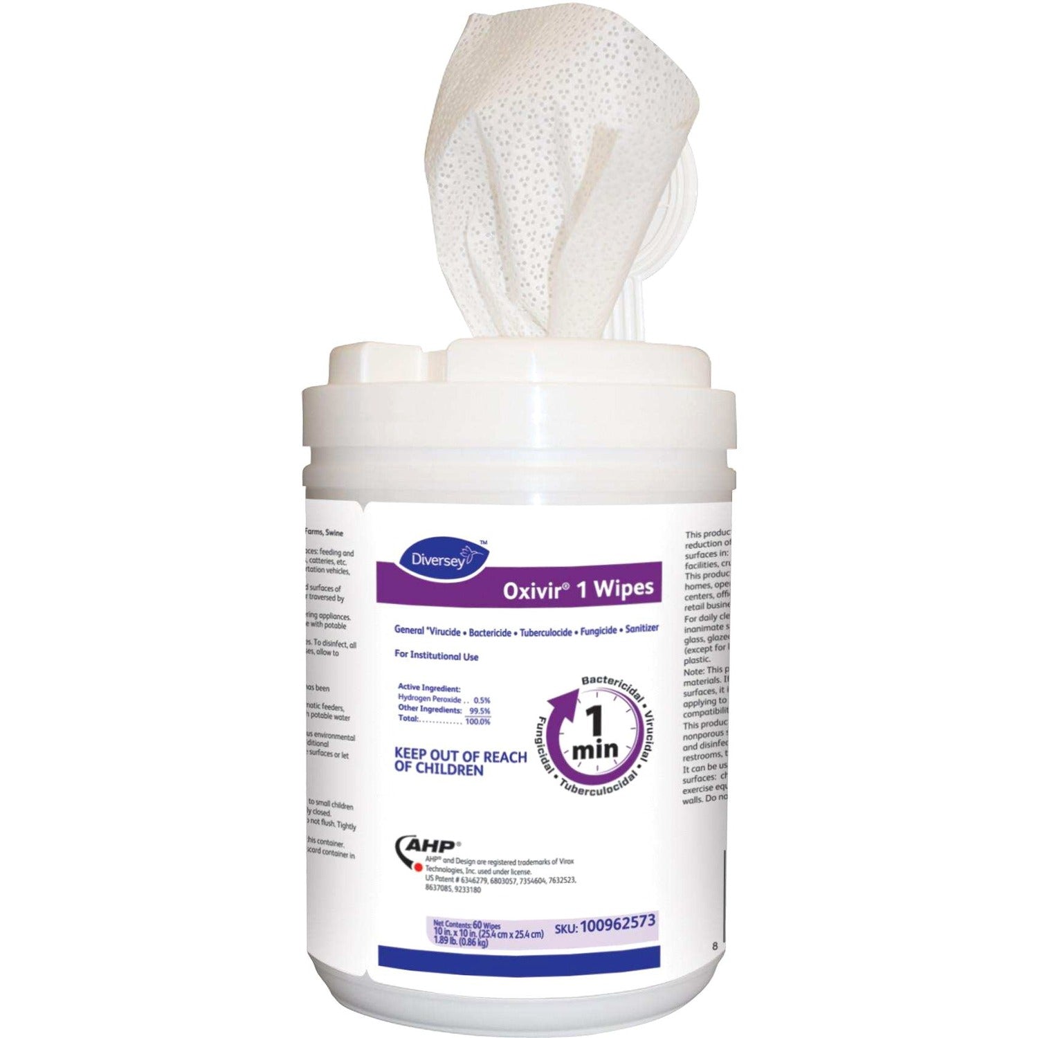 Ready-To-Use - 30.24 oz (1.89 lb) to - Cherry Almond Scent - Disinfectant, Virucidal, Bactericide, Tuberculocide, Fungicide, VOC-free, Fragrance-free, NPE-free, Phosphate-free, Phenol-free, Fast Acting, ... - Colorless - 60/Pack - 12 / Container
