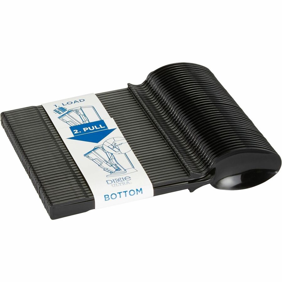 Teaspoon - 40 x Teaspoon - Disposable - Black - 24 / Box