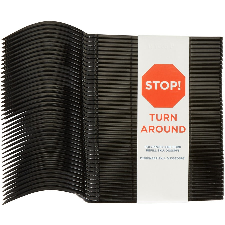 Fork - 40 x Fork - Disposable - Black - 24 / Box