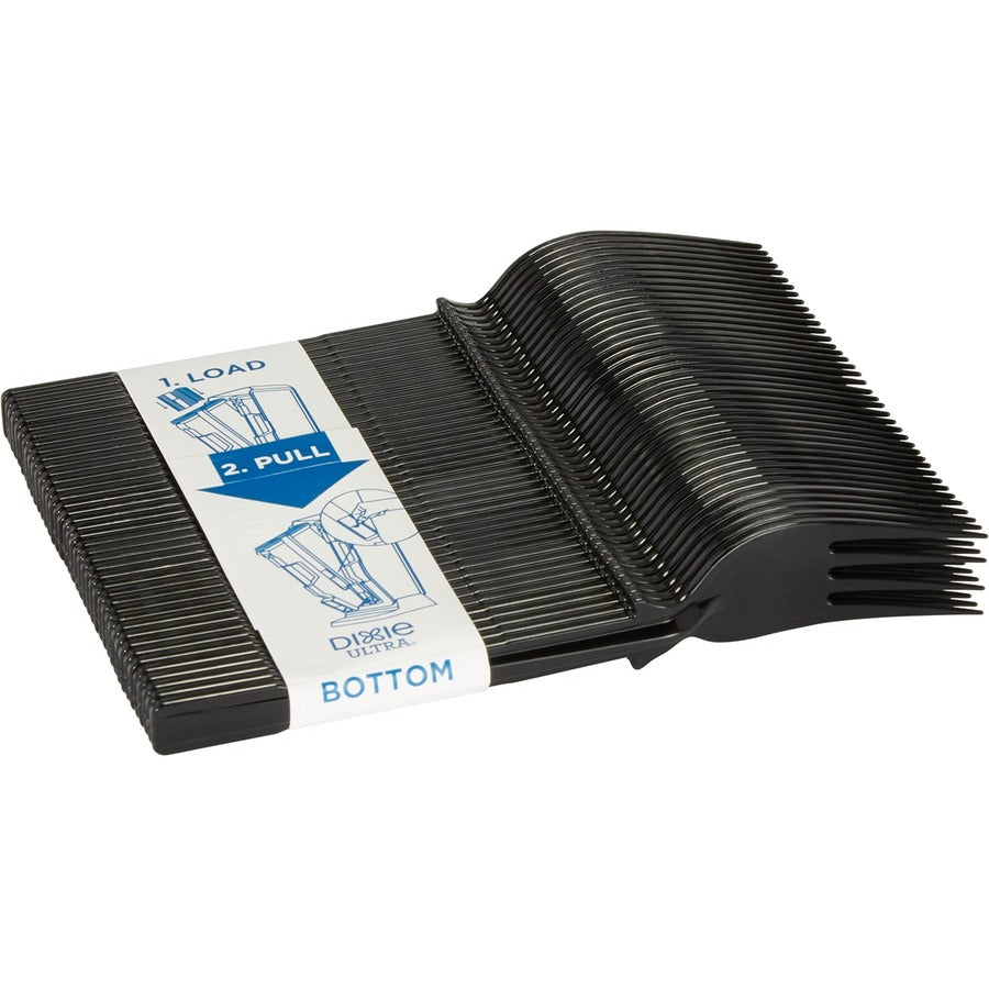 Fork - 40 x Fork - Disposable - Black - 24 / Box