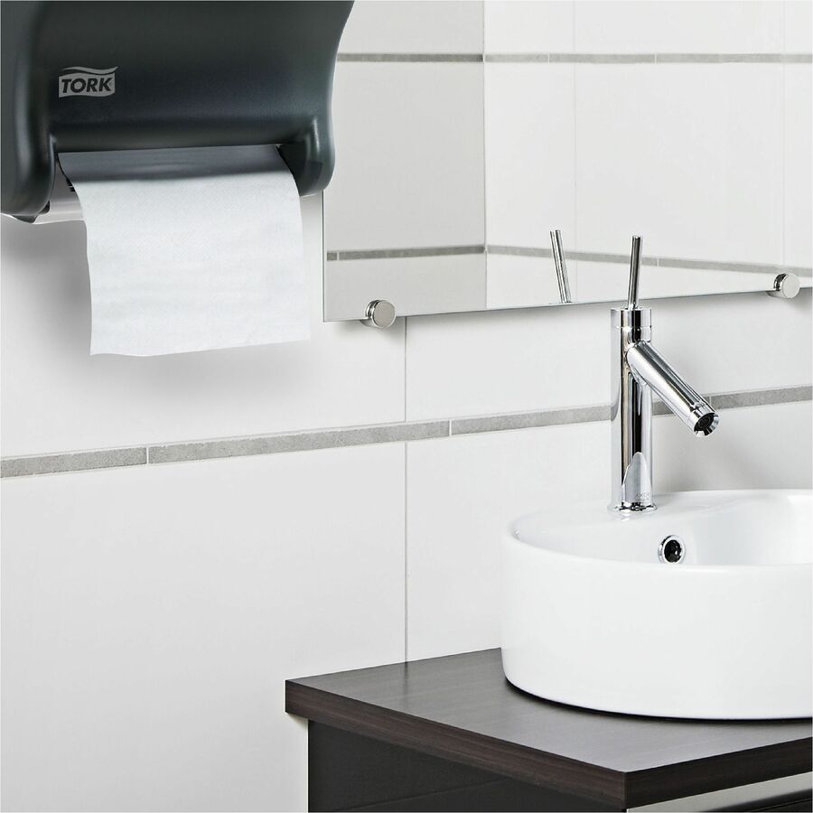 TORK Hand Towel Roll White H21 - 1 Ply - 7.80" Roll Diameter - 1 15/16" Core - White - Fiber - 6 / Carton
