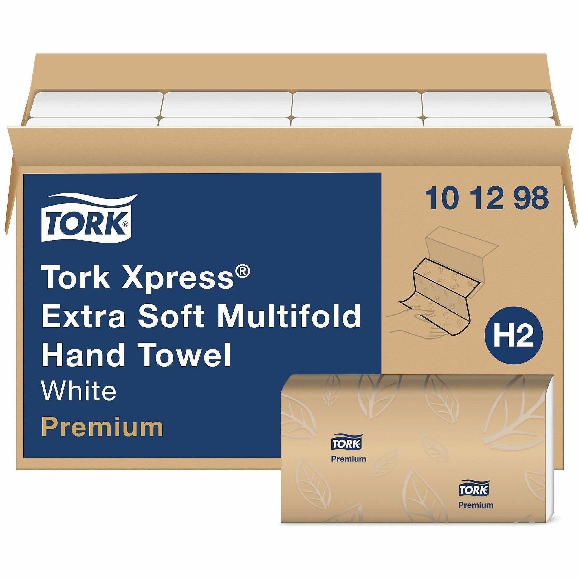 2 Ply - Multifold - 9.13" Width x 12.80" Length - White - Virgin Pulp, Virgin Fiber - 94 / Pack