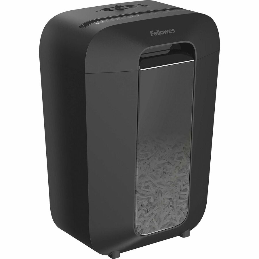 Cross Cut - 11 Per Pass - for shredding Staples, Paper Clip, Credit Card, Junk Mail - 0.156" x 1.438" Shred Size - P-4 - 5 Minute Run Time - 30 Minute Cool Down Time - 4.80 gal Wastebin Capacity - Black