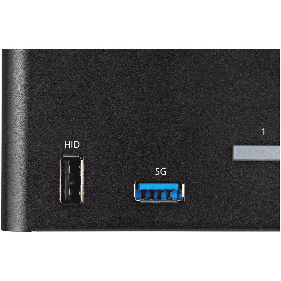 StarTech.com KVM Switch - 2 Computer(s) - 1 Local User(s) - 3840 x 2160 - 8 x USB - 12 x DisplayPort - Desktop - TAA Compliant
