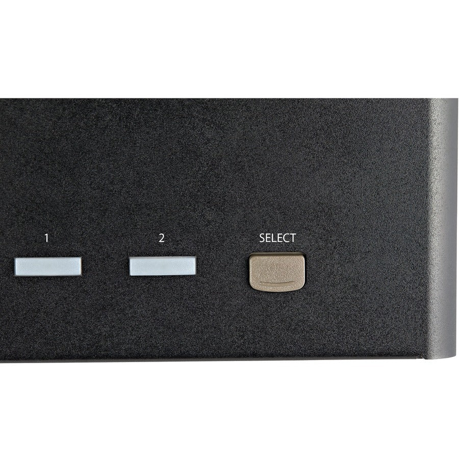 StarTech.com KVM Switch - 2 Computer(s) - 1 Local User(s) - 3840 x 2160 - 8 x USB - 12 x DisplayPort - Desktop - TAA Compliant