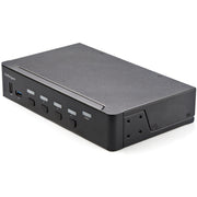 StarTech.com KVM Switch - 4 Computer(s) - 1 Local User(s) - 3840 x 2160 - 10 x USB - 5 x HDMI - Desktop - TAA Compliant