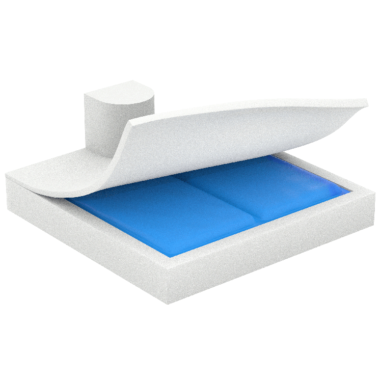 Ever-Soft Pommel Gel-Foam Cushion, 18" x 16" x 3", Single, 1 Quantity per Box (Image for Reference Only – May Not Reflect Exact Size)