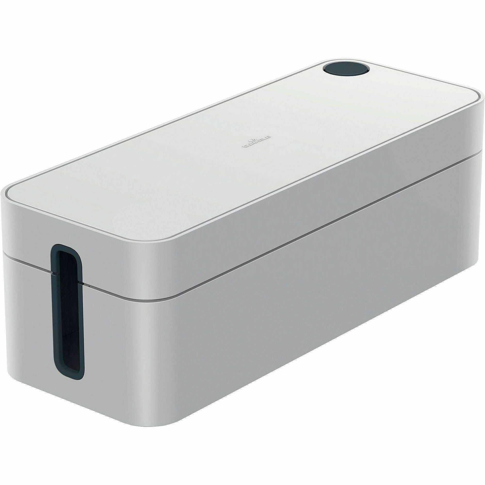 Cable Box - Gray - Plastic - 1 Each
