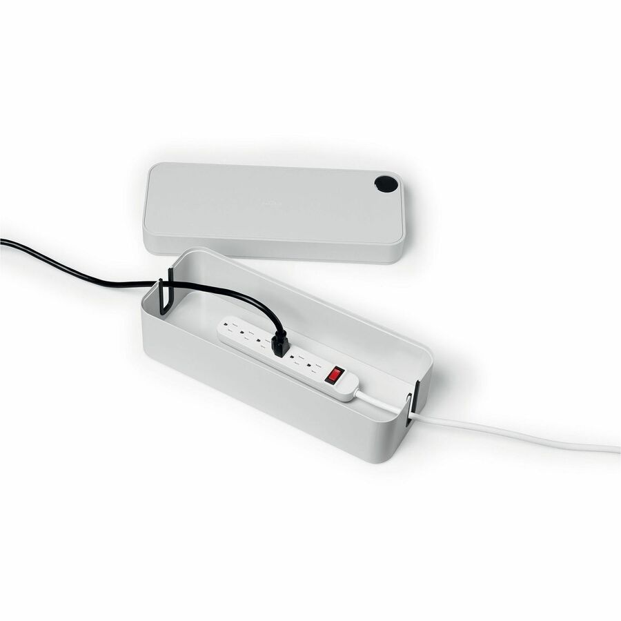 Cable Box - Gray - Plastic - 1 Each
