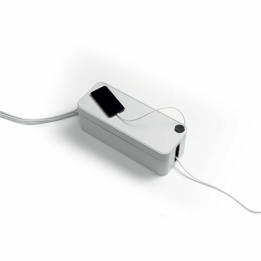 Cable Box - Gray - Plastic - 1 Each