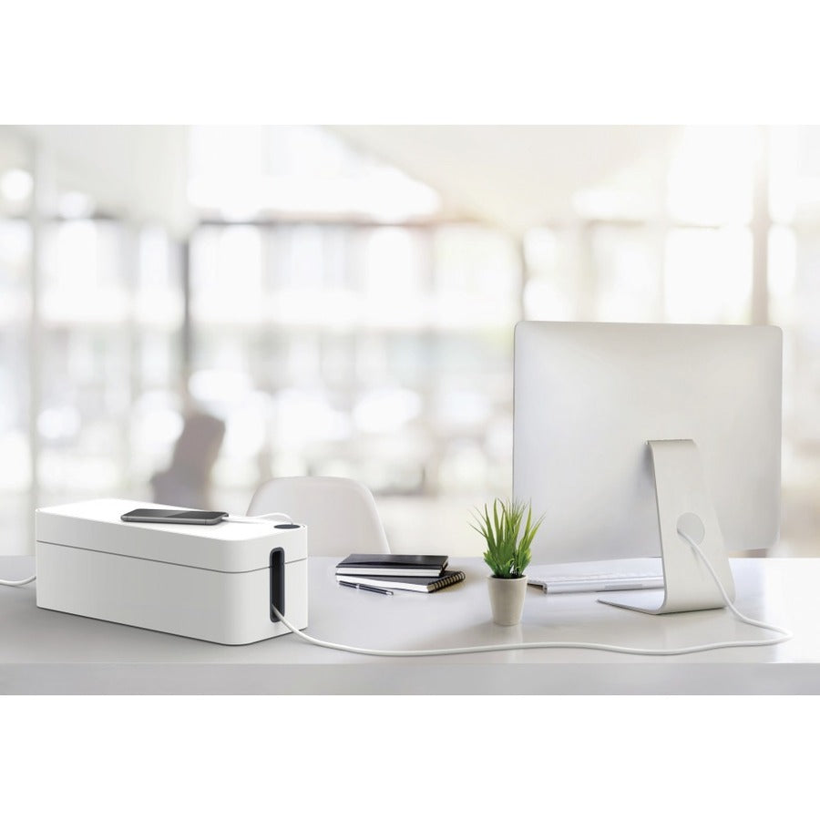 Cable Box - Gray - Plastic - 1 Each