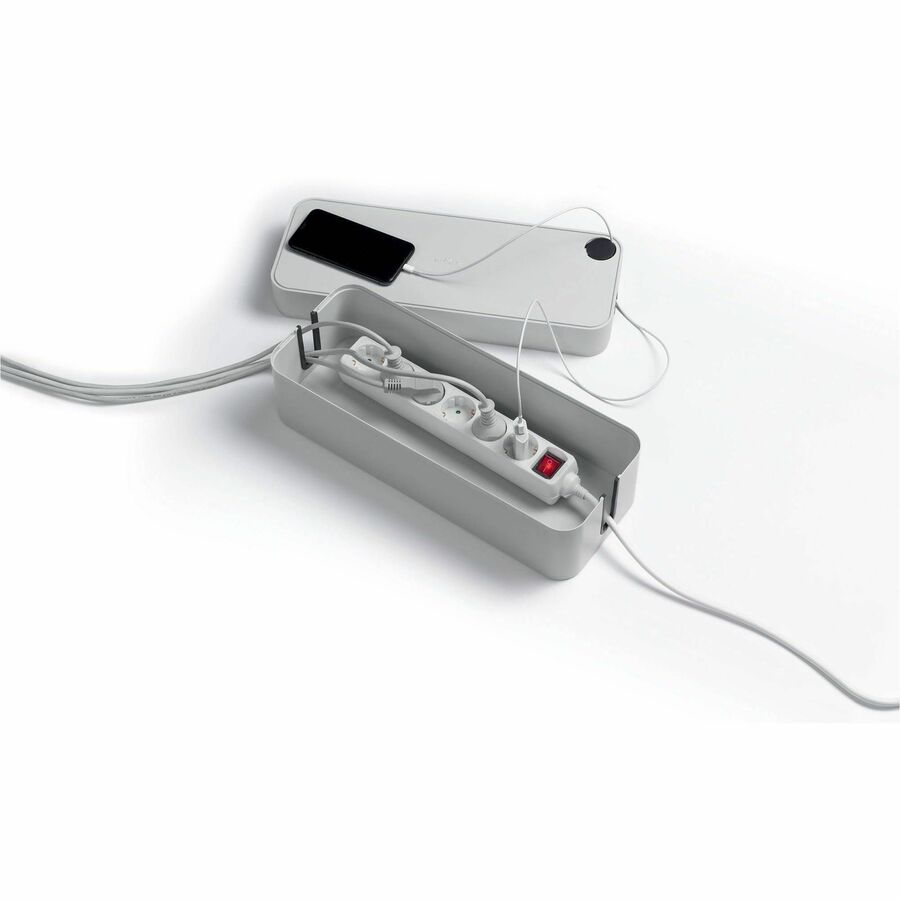 Cable Box - Gray - Plastic - 1 Each