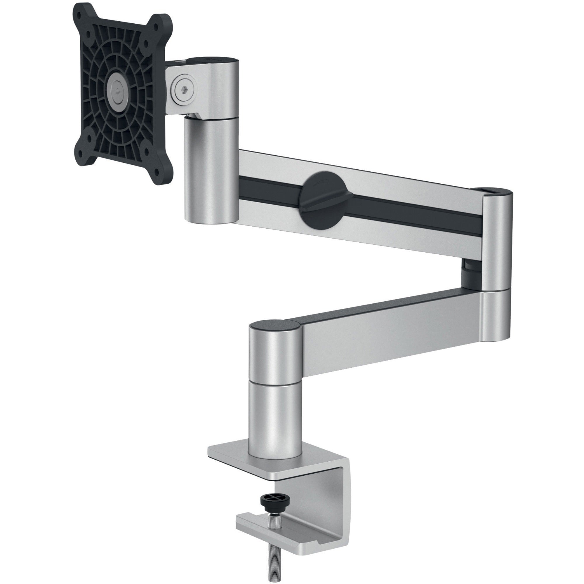 DURABLE Mounting Arm for Monitor - Silver - Height Adjustable - 1 Display(s) Supported - 38" Screen Support - 17.64 lb Load Capacity - 75 x 75, 100 x 100 - Aluminum, Plastic - 1 Each