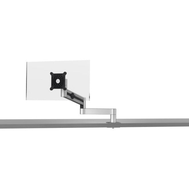 DURABLE Desk Mount for Monitor, Curved Screen Display - Silver - Height Adjustable - 1 Display(s) Supported - 38" Screen Support - 17 lb Load Capacity - 75 x 75, 100 x 100 - Aluminum, Plastic - 1 Each