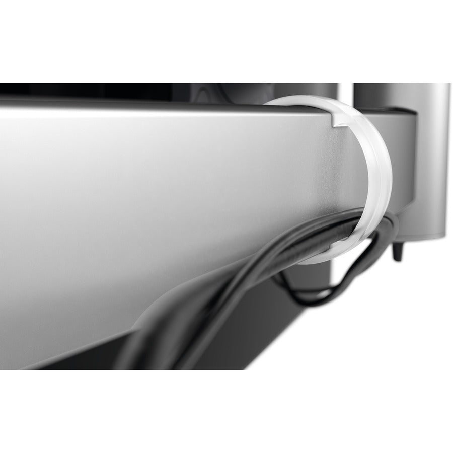 DURABLE Mounting Arm for Monitor - Silver - Height Adjustable - 2 Display(s) Supported - 27" Screen Support - 17.64 lb Load Capacity - 75 x 75, 100 x 100 - Aluminum, Plastic - 1 Each