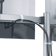 DURABLE Desk Mount for Monitor, Curved Screen Display - Silver - Height Adjustable - 2 Display(s) Supported - 38" Screen Support - 17.64 lb Load Capacity - Aluminum, Plastic - 1 Each