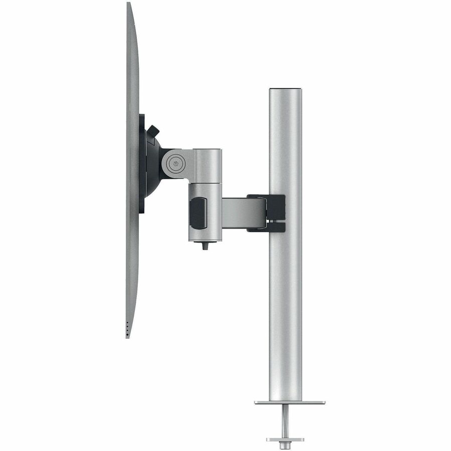 DURABLE Desk Mount for Monitor, Curved Screen Display - Silver - Height Adjustable - 2 Display(s) Supported - 38" Screen Support - 17.64 lb Load Capacity - Aluminum, Plastic - 1 Each