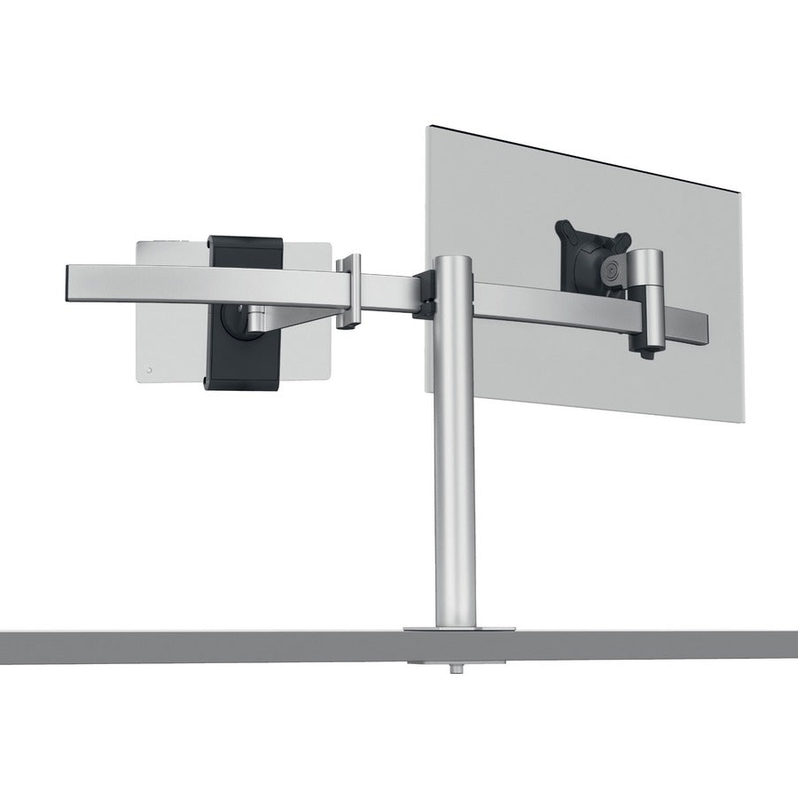 DURABLE Desk Mount for Monitor, Tablet, Curved Screen Display - Silver