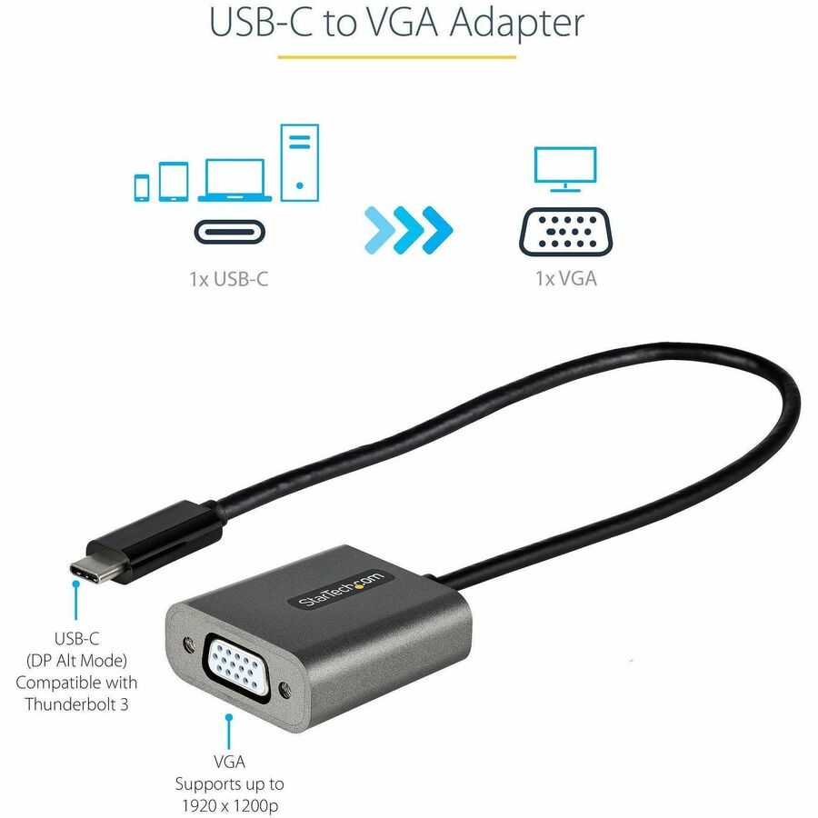 StarTech.com USB-C/VGA Video Adapter