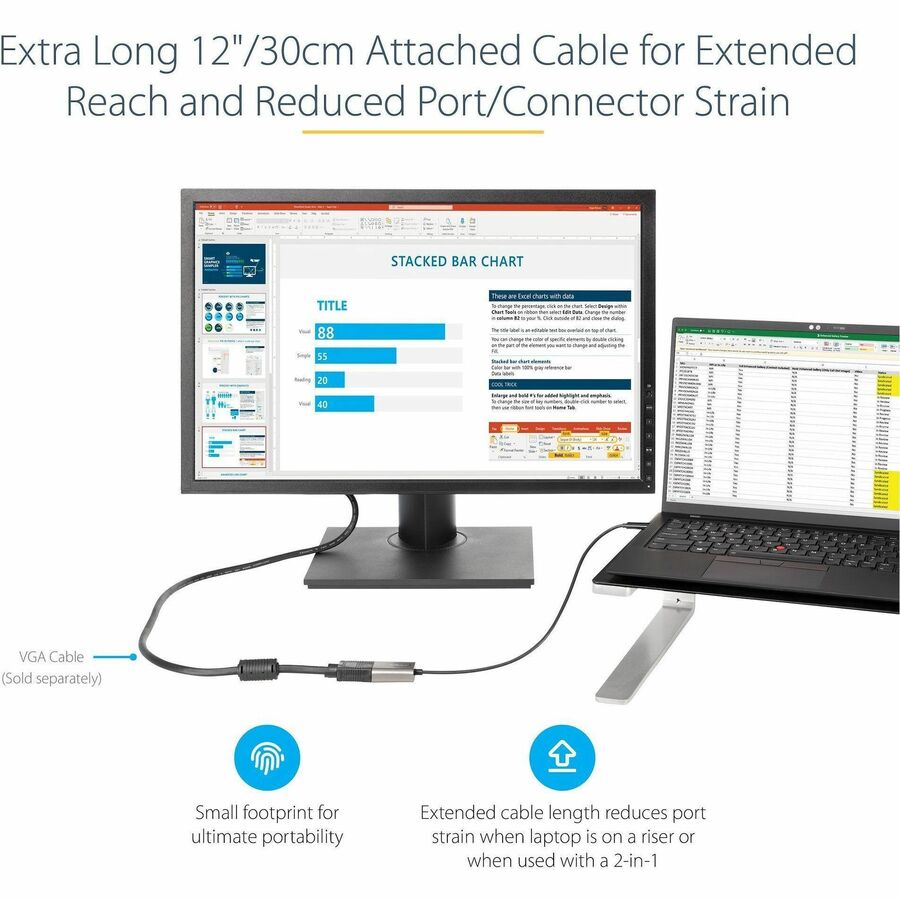 StarTech.com USB-C/VGA Video Adapter