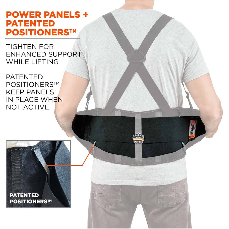 52" to 58" Waist Size - Black - Spandex - 1 Each