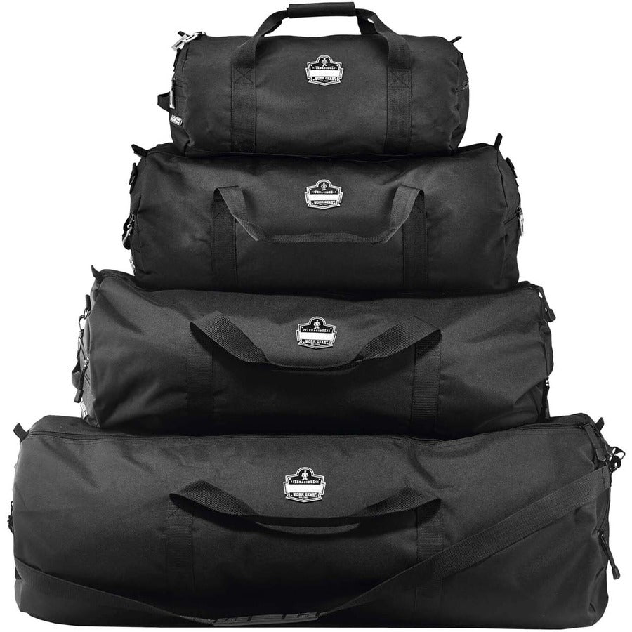 Ergodyne Arsenal 5020 Carrying Case (Duffel) Travel Essential - Black - Wear Resistant, Tear Resistant, Water Resistant, Stain Resistant - 600D Polyester Body - Shoulder Strap, Handle - 13" Height x 13" Width x 28.5" Depth - Medium Size - 1 Each