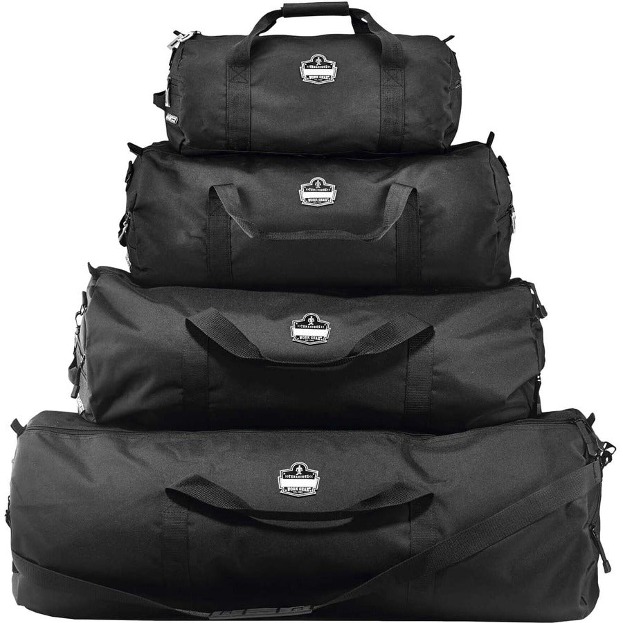Ergodyne Arsenal 5020 Carrying Case (Duffel) Travel Essential - Black - Wear Resistant, Tear Resistant, Water Resistant, Stain Resistant - 600D Polyester Body - Shoulder Strap, Handle - 14" Height x 14" Width x 35" Depth - Large Size - 1 Each