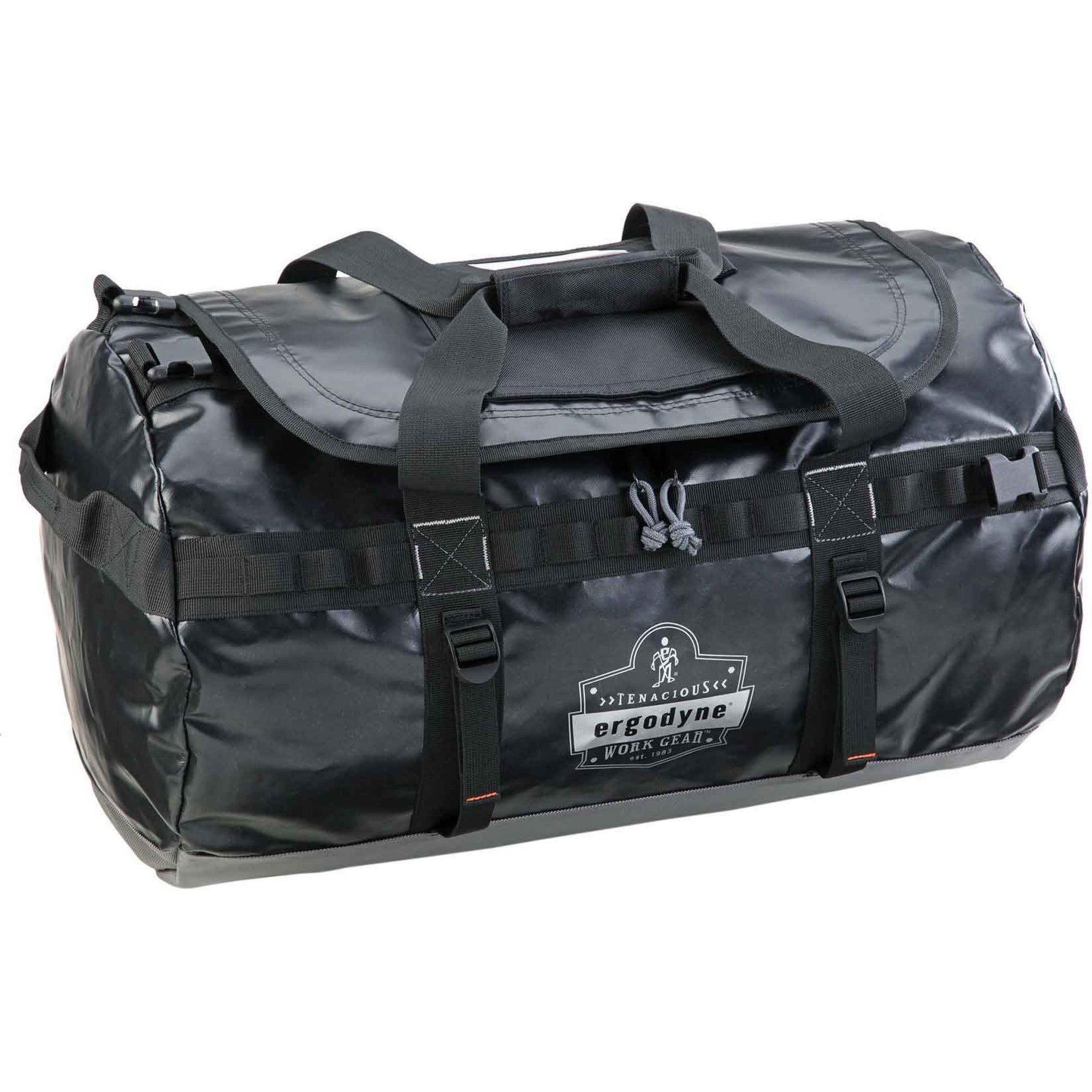 Ergodyne Arsenal 5030 Carrying Case Rugged (Duffel) ID Card, Document - Black - Water Resistant, Cold Resistant, Weather Resistant - 1000D Poly Mesh Body - Shoulder Strap, Handle - 15.5" Height x 15.5" Width x 27" Depth - Medium Size - 1 Each