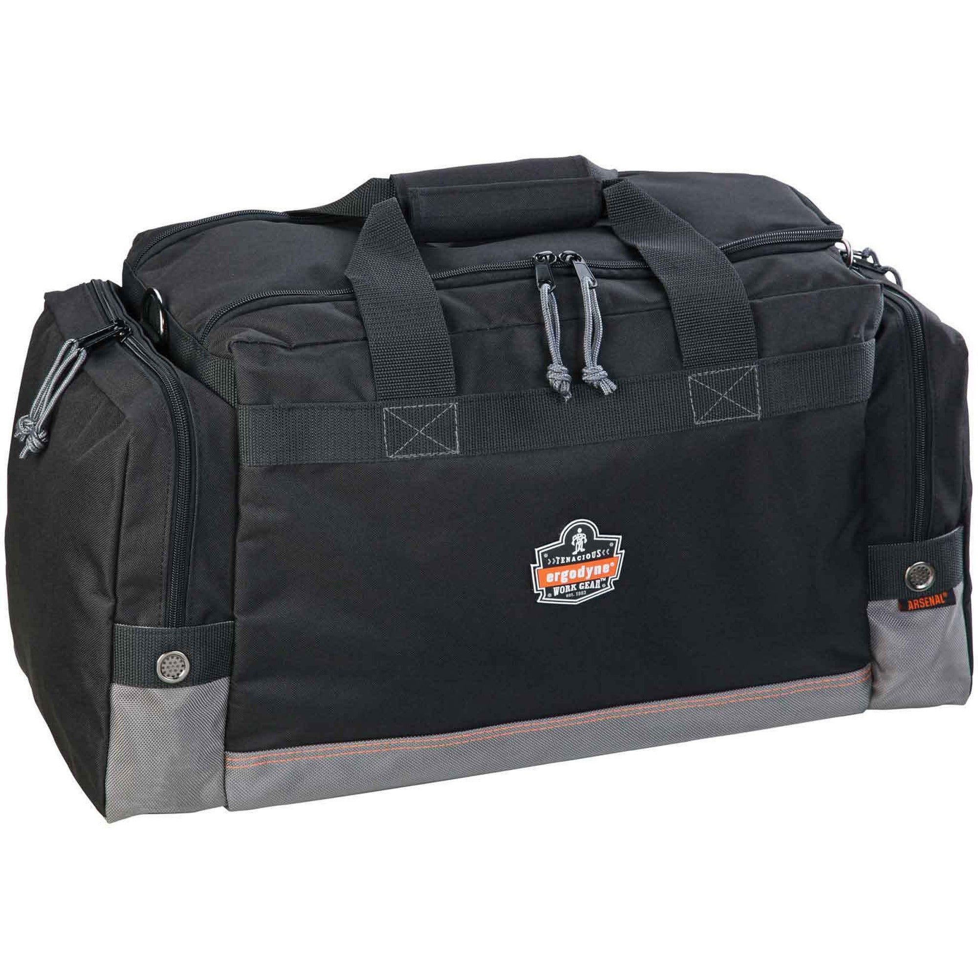 Wear Resistant, Tear Resistant, Water Resistant Back, Stain Resistant - 600D Polyester Body - Polyester Interior Material - Handle, Shoulder Strap - 12" Height x 9.5" Width x 23.5" Depth - Medium Size - 1 Each