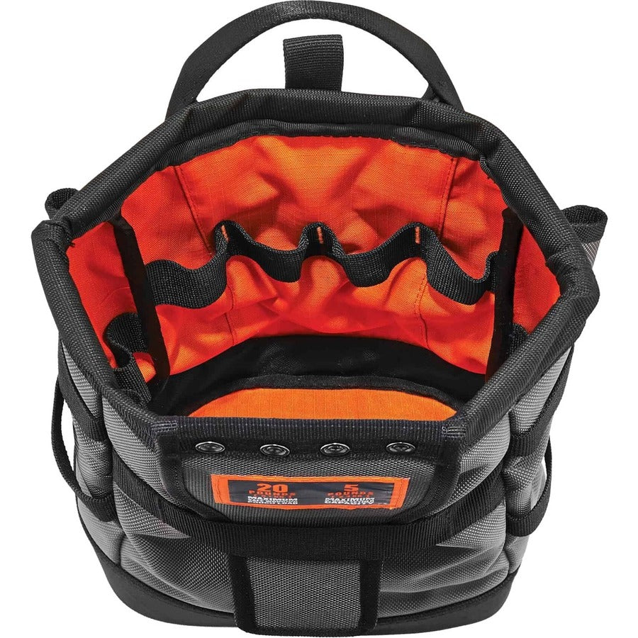 Abrasion Resistant - 1680D Ballistic Polyester Body - Fabric Interior Material - D-ring, Handle - 11.5" Height x 6" Width x 10" Depth - 1 Each