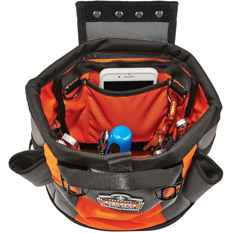 Abrasion Resistant - 1680D Ballistic Polyester Body - Fabric Interior Material - D-ring, Handle - 11.5" Height x 6" Width x 10" Depth - 1 Each