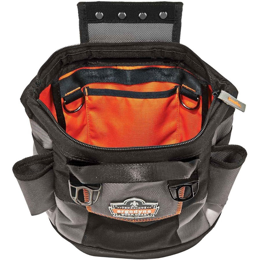 Abrasion Resistant - 1680D Ballistic Polyester Body - D-ring, Handle - 11.5" Height x 6" Width x 10" Depth - 1 Each