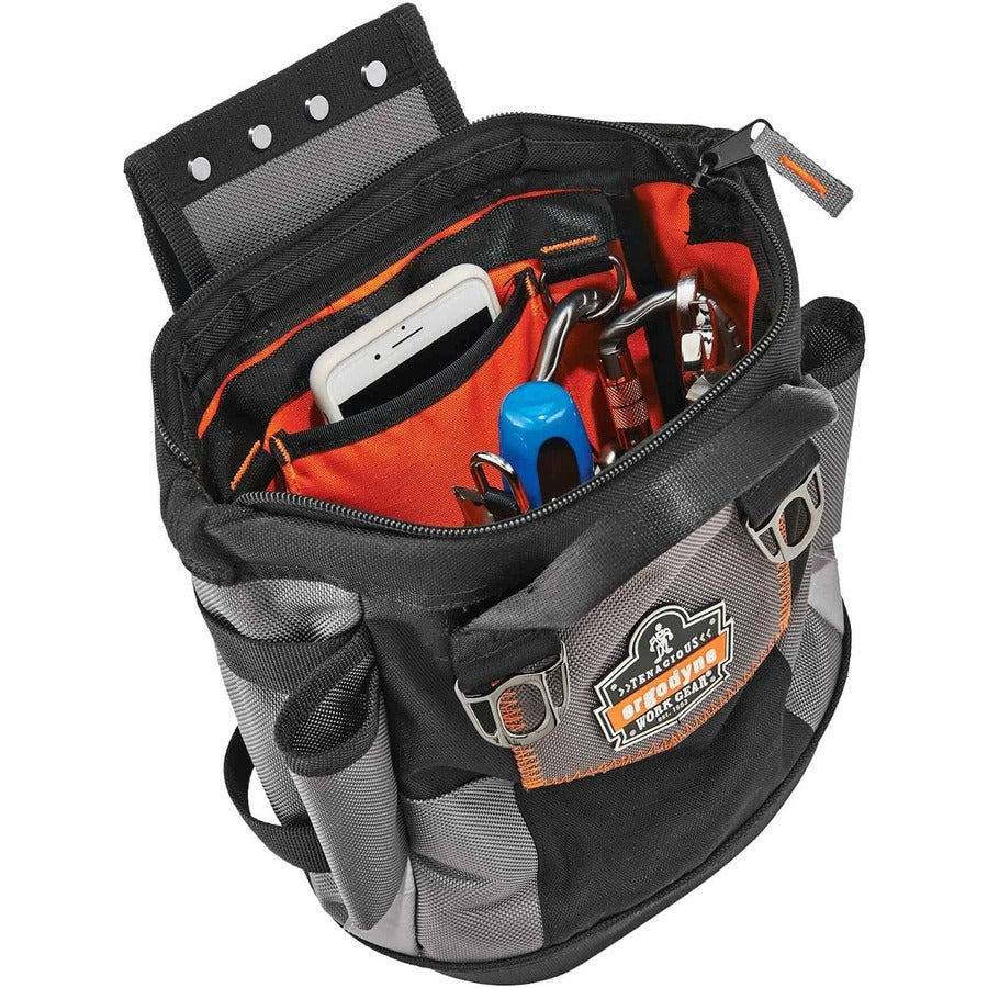 Abrasion Resistant - 1680D Ballistic Polyester Body - D-ring, Handle - 11.5" Height x 6" Width x 10" Depth - 1 Each