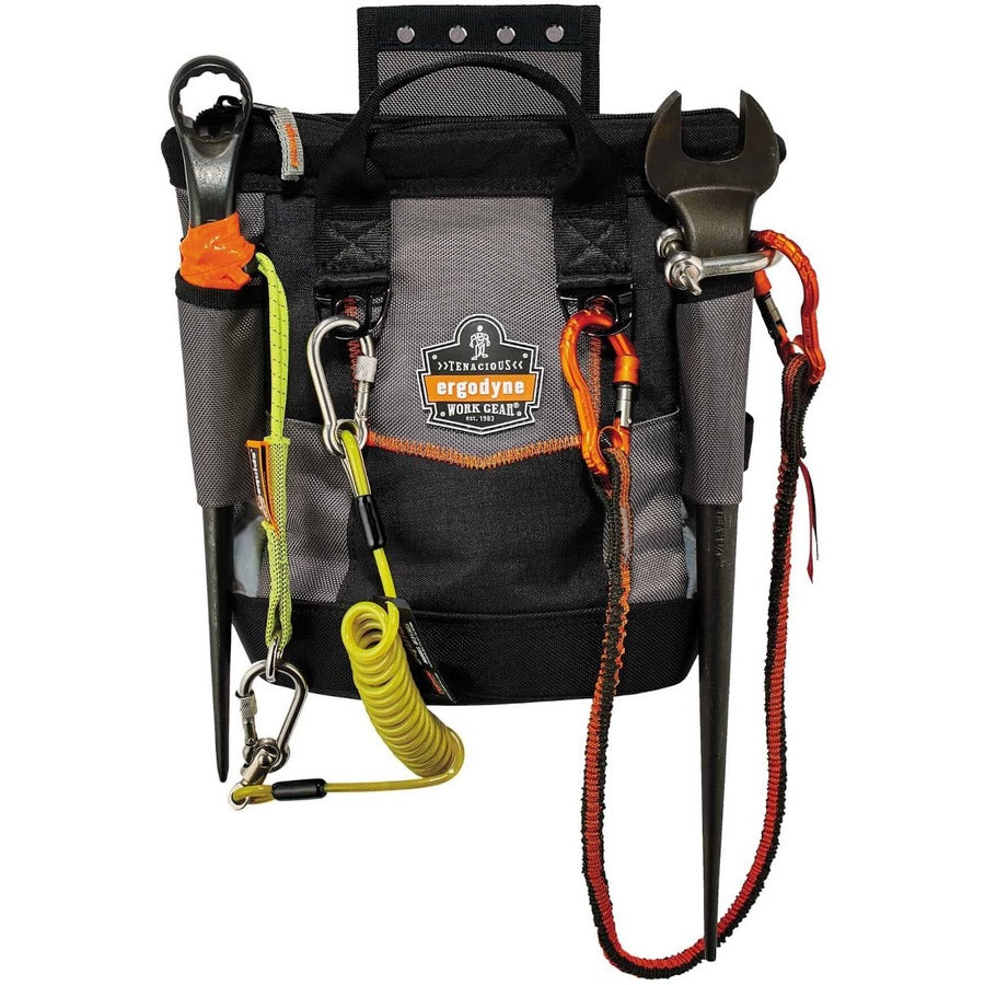 Abrasion Resistant - 1680D Ballistic Polyester Body - D-ring, Handle - 11.5" Height x 6" Width x 10" Depth - 1 Each
