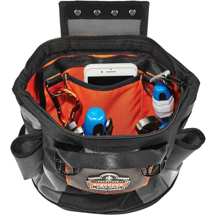 Abrasion Resistant - 1680D Ballistic Polyester Body - D-ring, Handle - 11.5" Height x 6" Width x 10" Depth - 1 Each