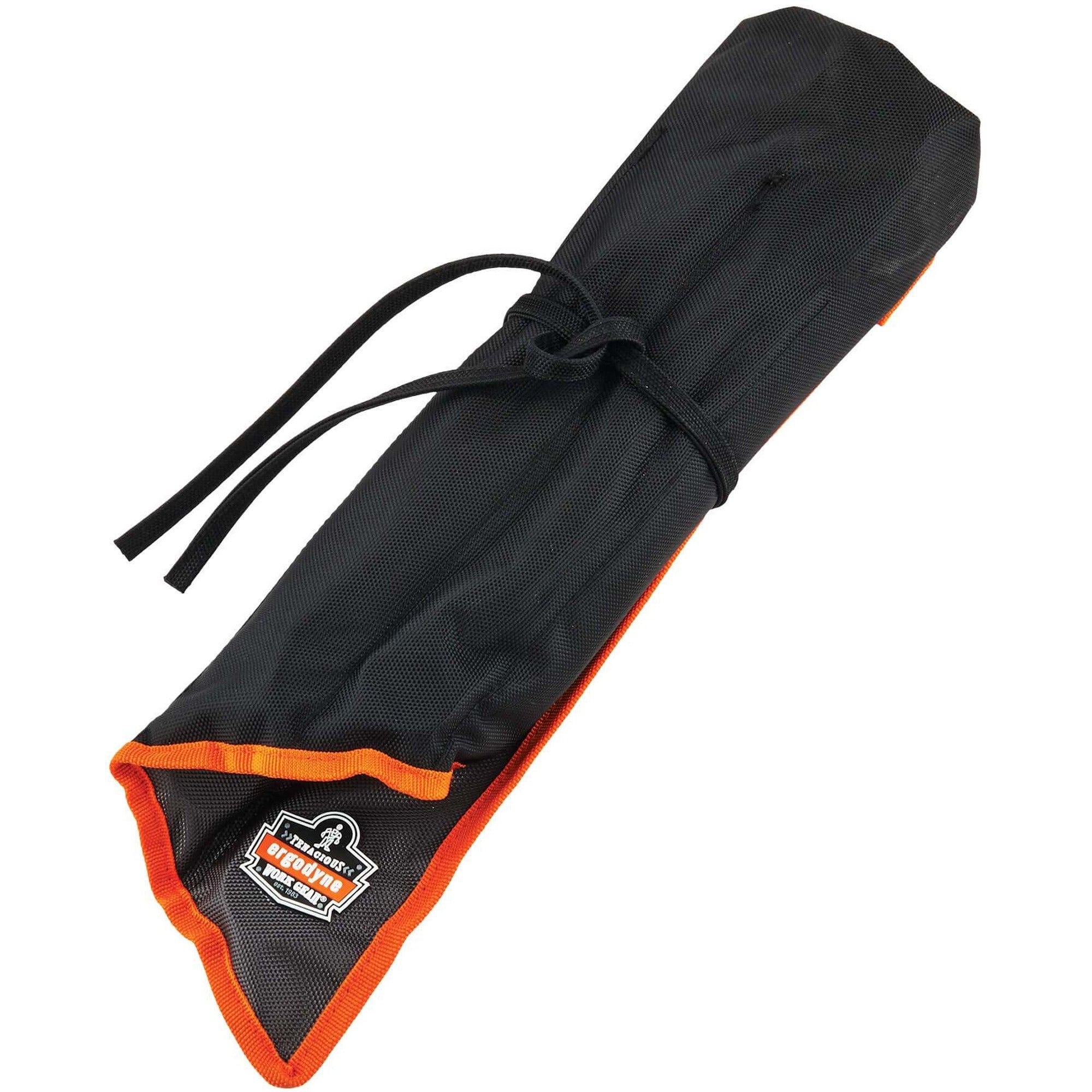 Ergodyne Arsenal 5873 Carrying Case Rugged (Roll Up) Tools - Black - Water Resistant - 1680D Ballistic Polyester, Polyester Body - Handle - 22" Height x 26.5" Width - 1 Each
