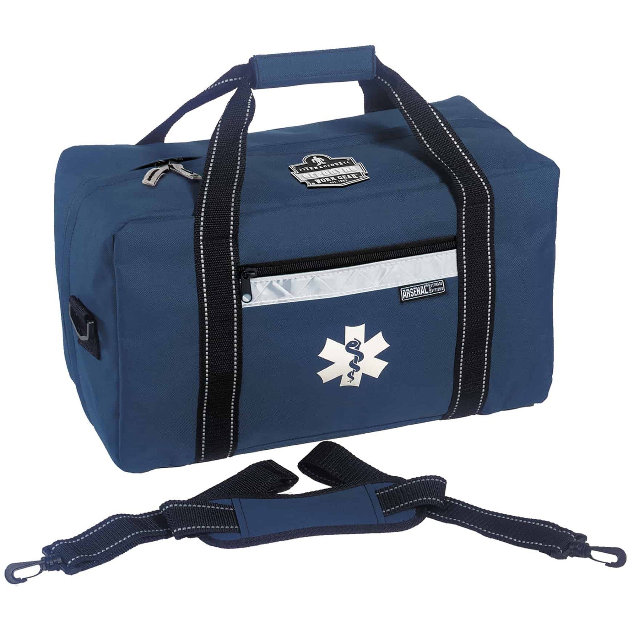 600D Polyester Body - Reflective Trim - 10" Height x 7.5" Width x 16.5" Depth - Small Size - 1 Each